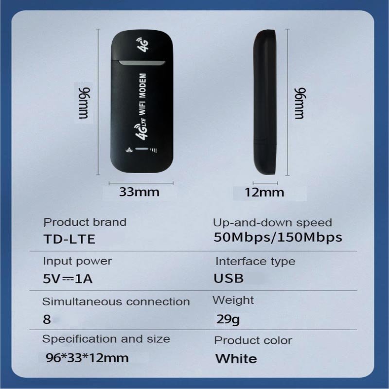 Factory price 4G B1 B3 B5 OEM LTE plug play 4g pocket wifi Modem portable wifi 4G Dongle 150Mbps wireless Router